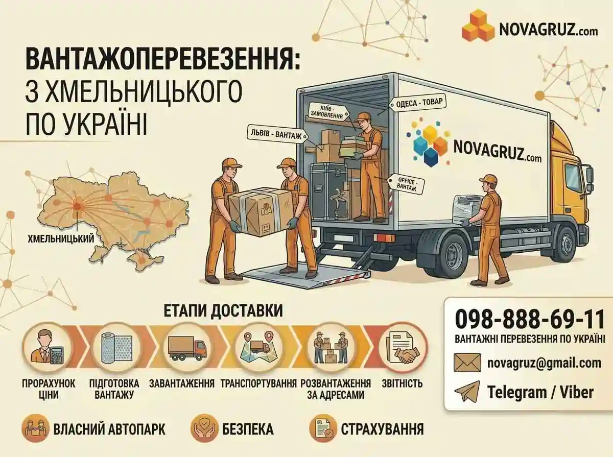Вантажні перевезення Хмельницький