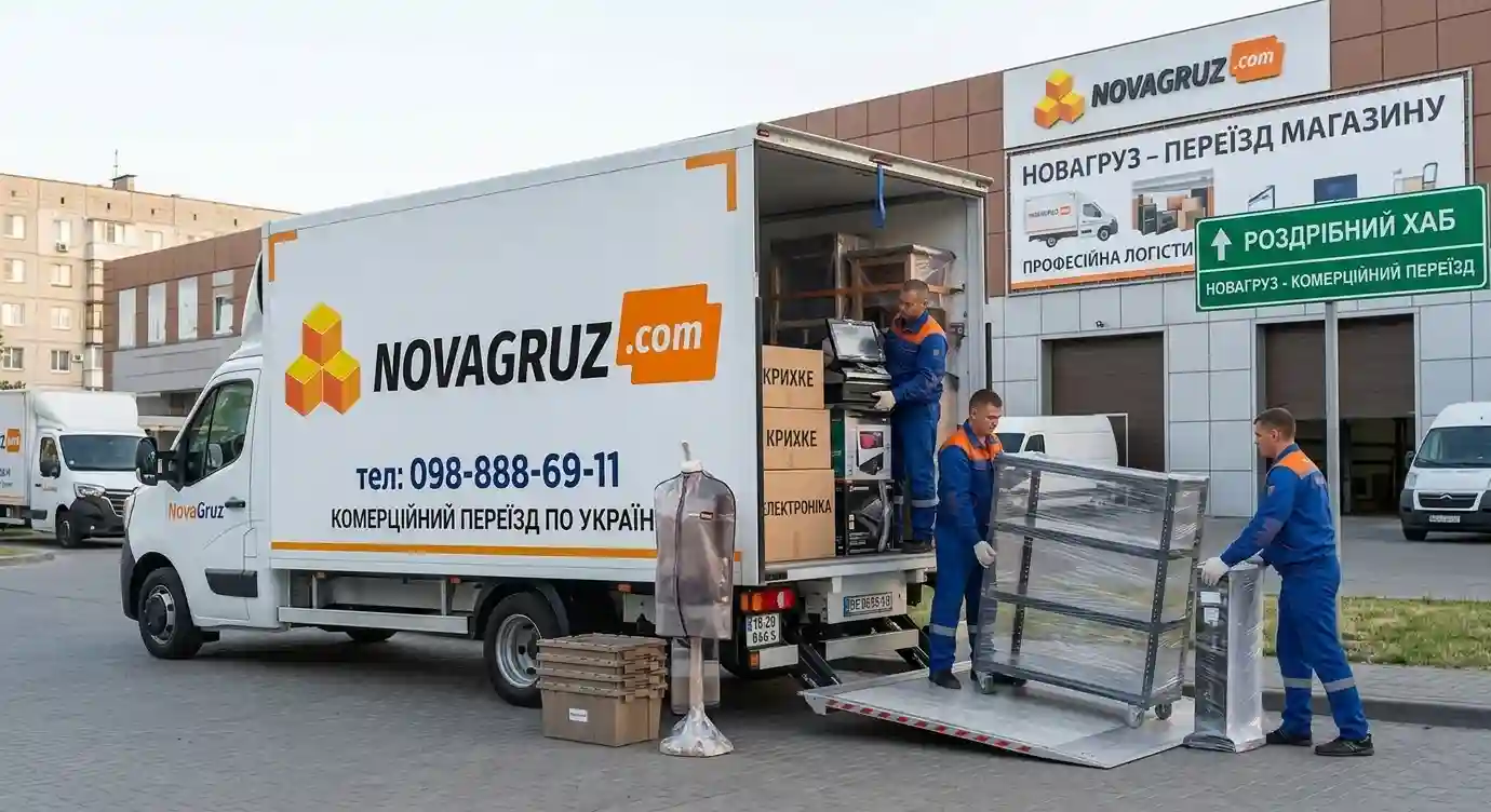 Комерційний переїзд магазину NovaGruz