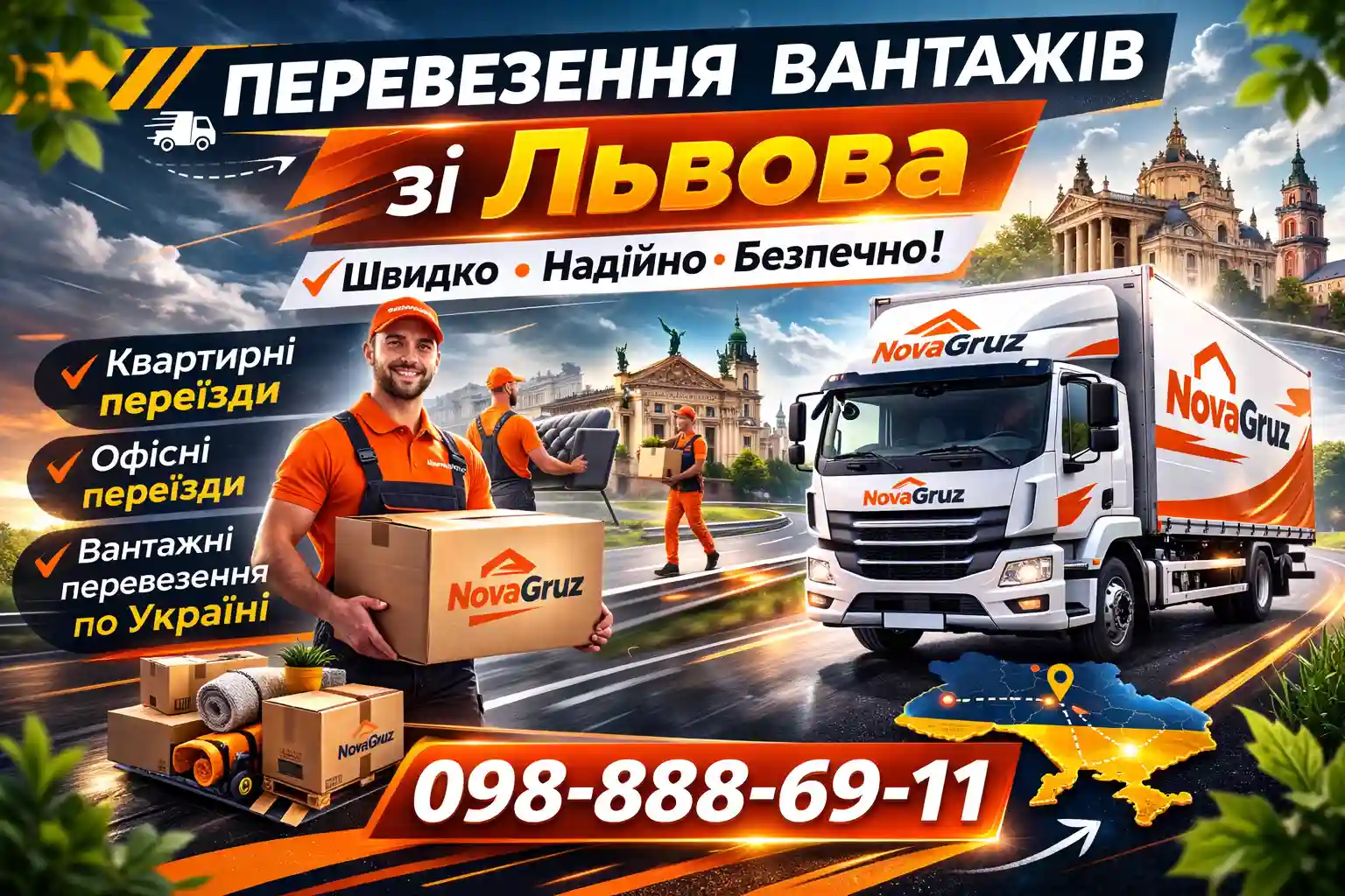 Вантажні перевезення Львів
