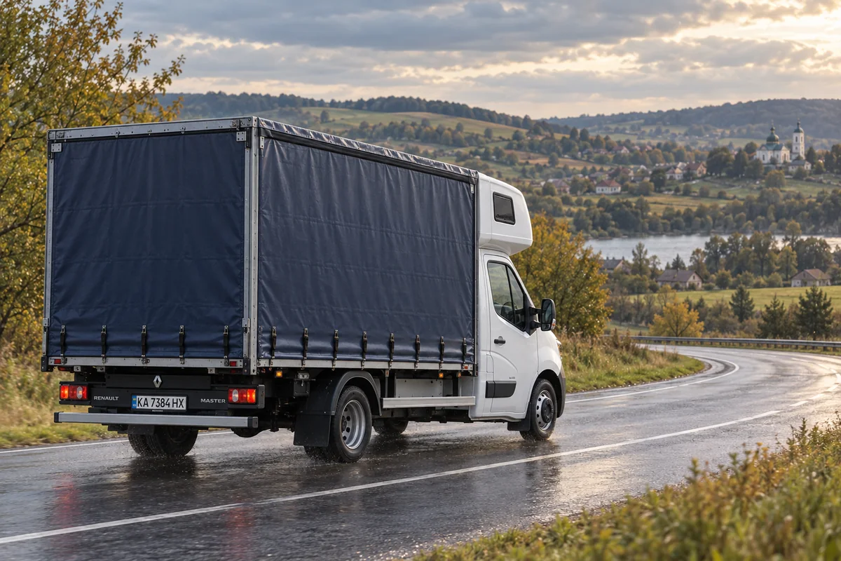 Тентований Renault Master зі спальником на маршруті Київ — Тернопіль