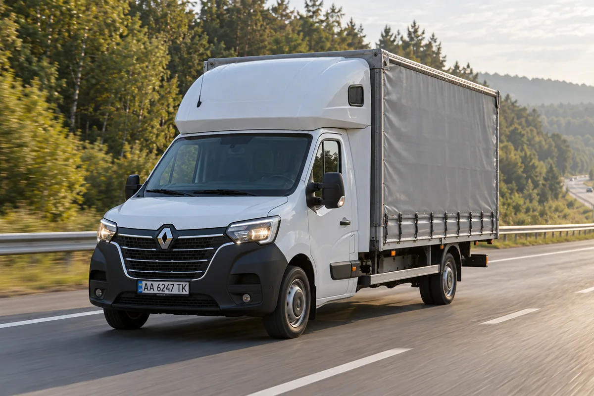 Тентований Renault Master зі спальником на маршруті Київ — Житомир