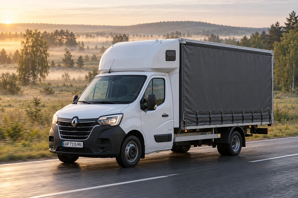 Вантажний Renault Master на маршруті із Запоріжжя до Луцька